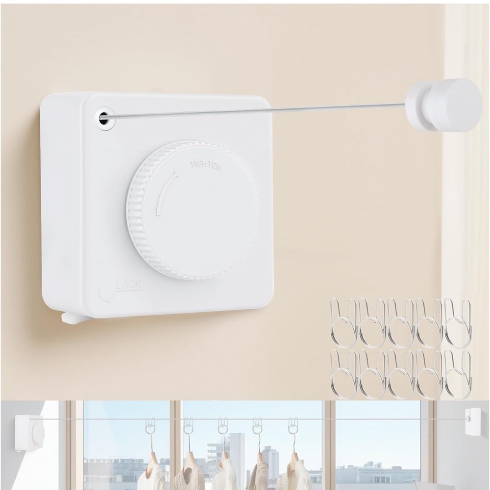 15.7 Ft Retractable Clothesline